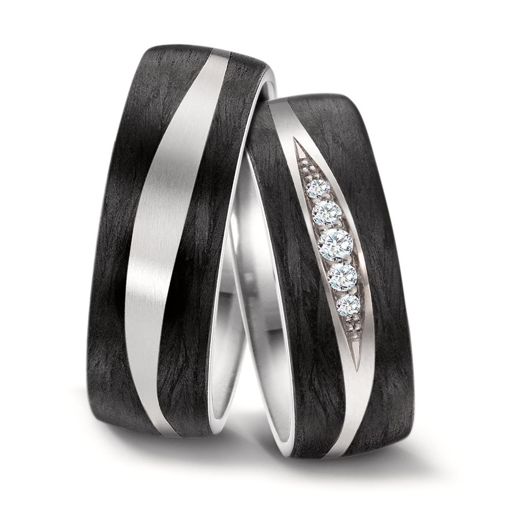 Wedding Ring Titanium, Carbon