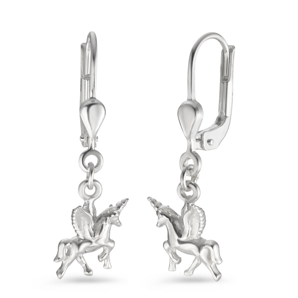 Drop Earrings Silver Unicorn