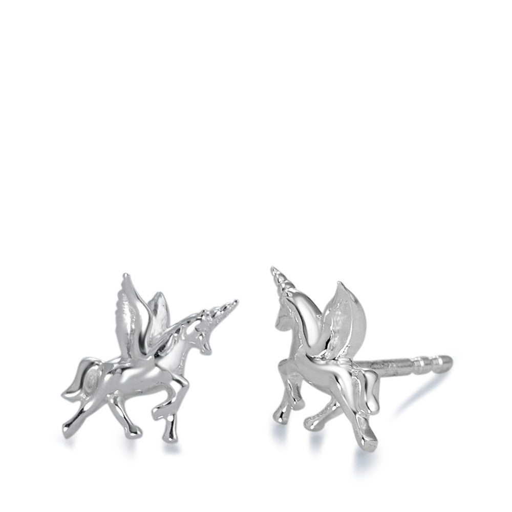 Stud earrings Silver Unicorn