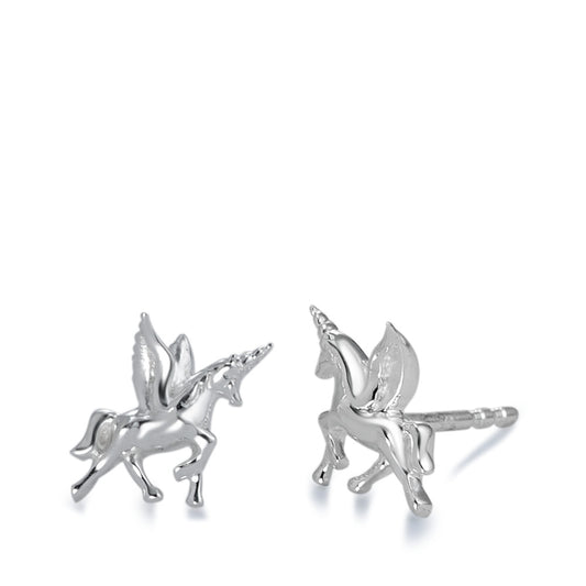 Stud earrings Silver Unicorn
