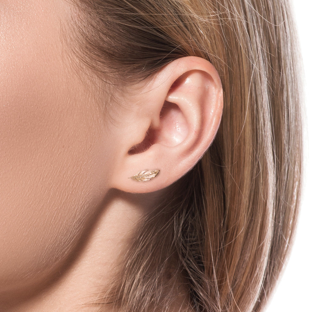 Ear Climber Bronze Gold plated