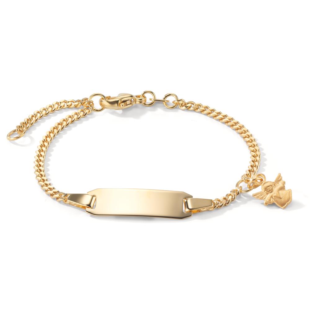 Engravable bracelet 9k Yellow Gold Guardian Angel 12-14 cm