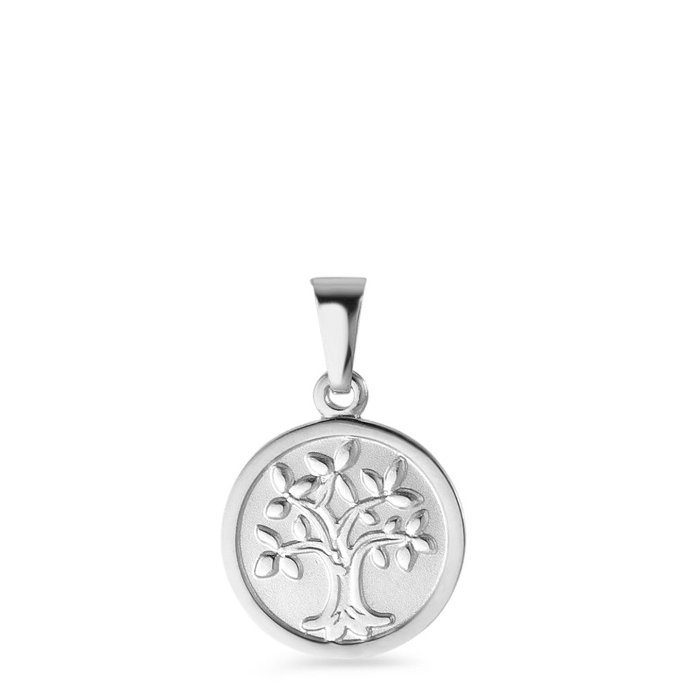 Pendant Silver Rhodium plated Tree Of Life Ø12 mm