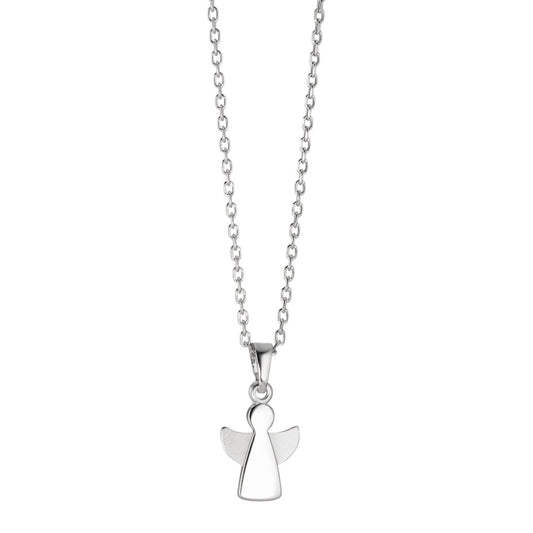 Chain necklace with pendant Silver Rhodium plated Angel 36-38 cm