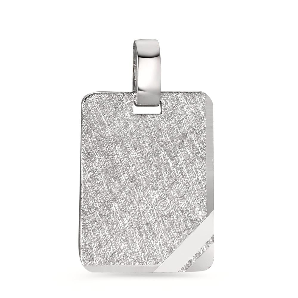 Engravable pendant Silver Rhodium plated