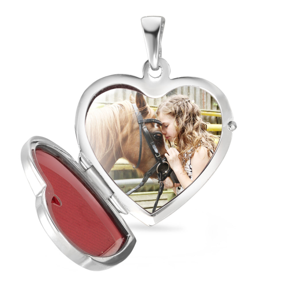 Locket Silver Rhodium plated Heart