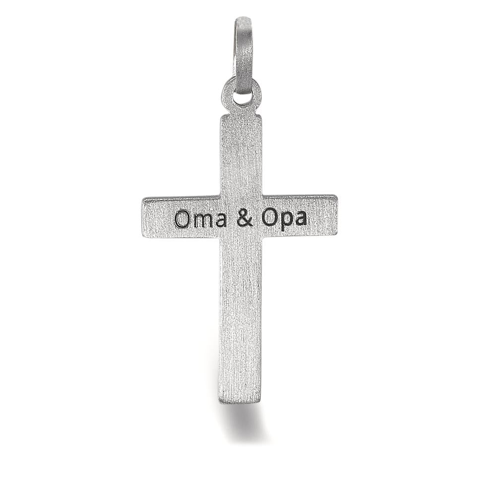 Pendant Silver Rhodium plated Cross