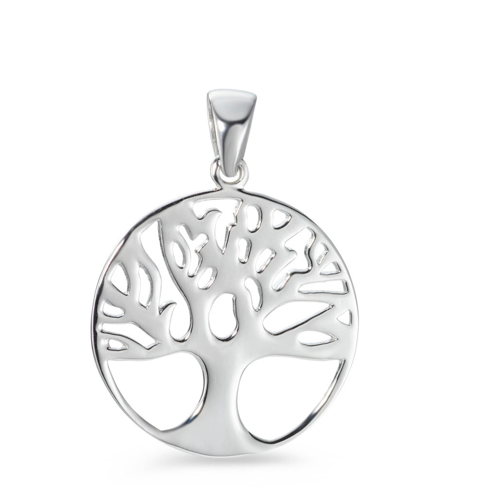 Pendant Silver Rhodium plated Tree Of Life Ø20 mm