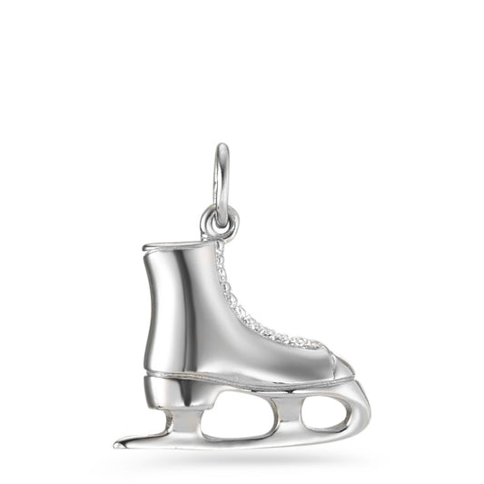 Pendant Silver Rhodium plated Figure Skating