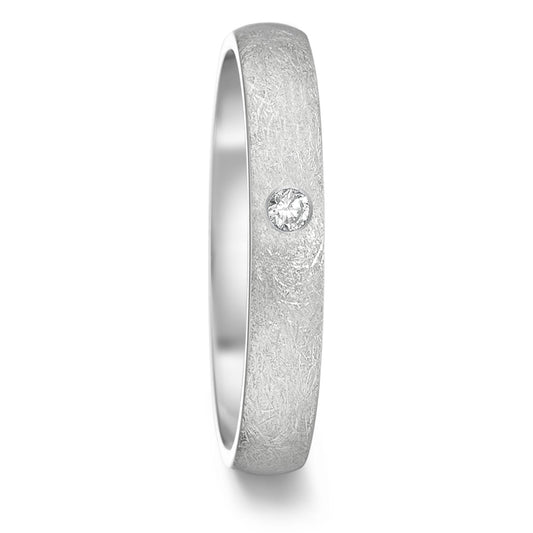 Wedding Ring Stainless steel Diamond 0.04 ct, tw-si