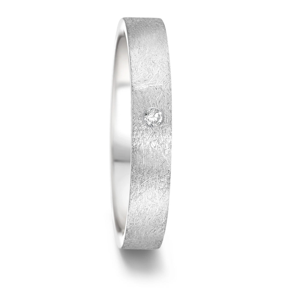 Wedding Ring Stainless steel Diamond 0.02 ct, tw-si