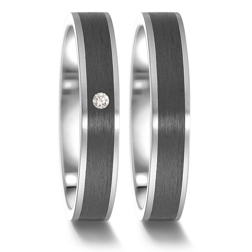 Wedding Ring Stainless steel, Carbon