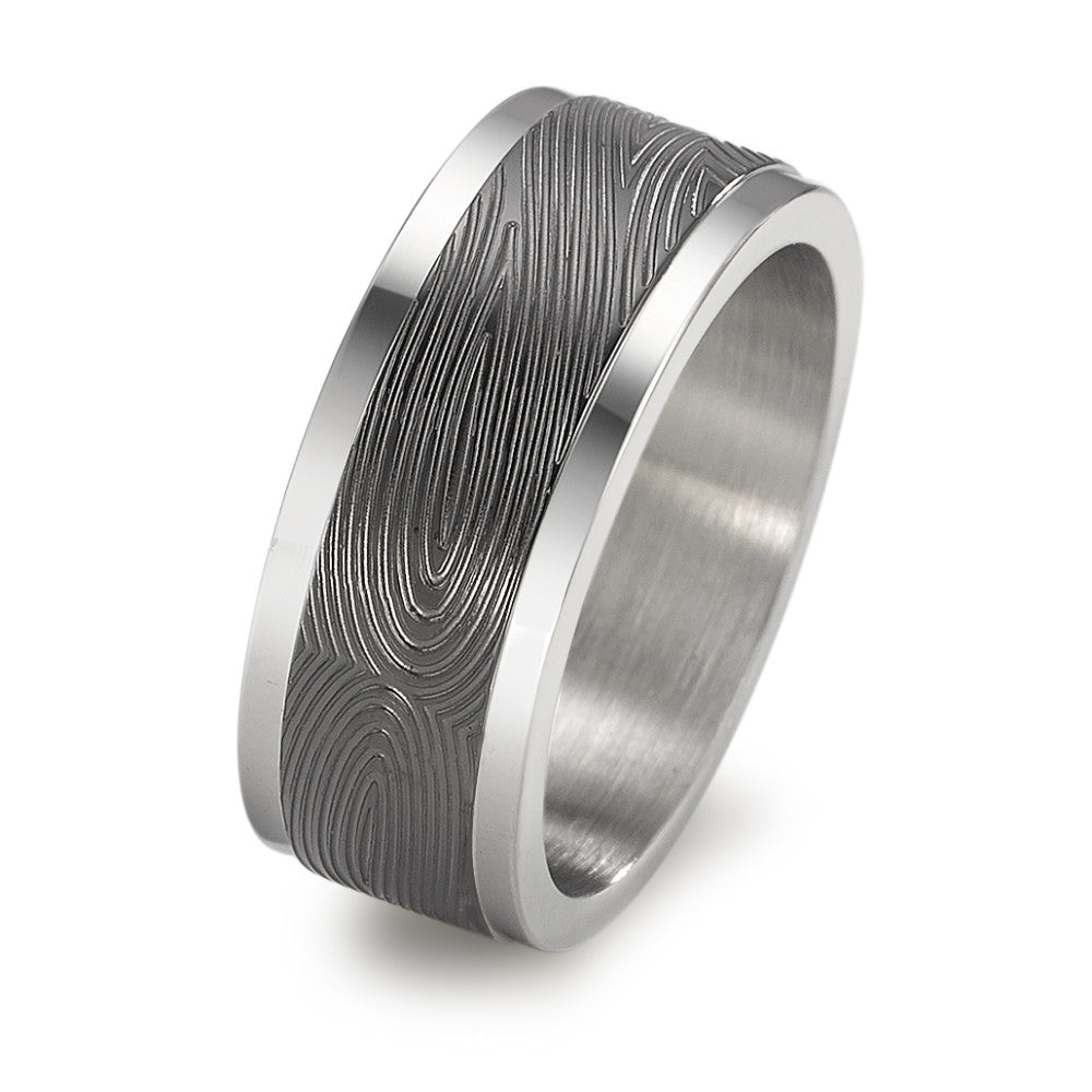 Ring Stainless steel Black IP coated