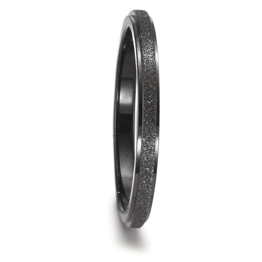 Stacking ring Stainless steel Black IP coated