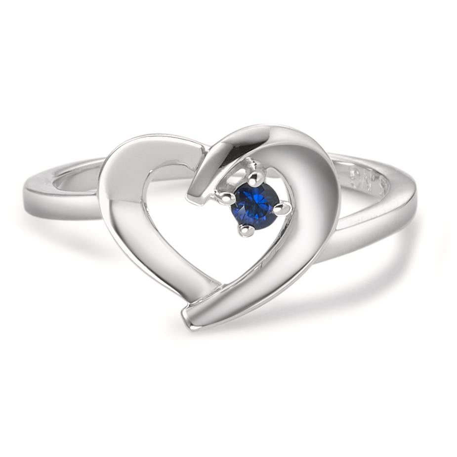 Ring Silver Rhodium plated Heart Ø10 mm