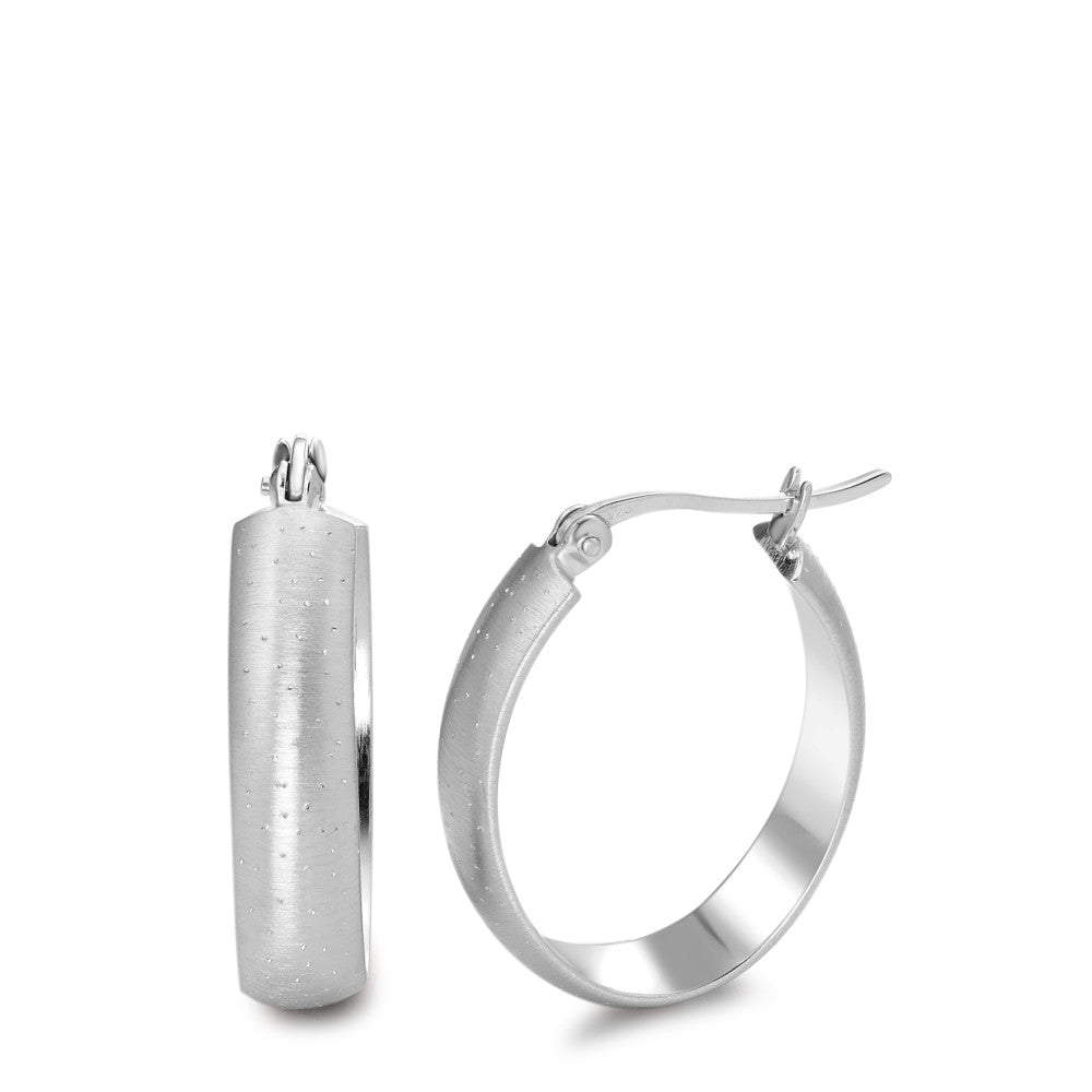 Hoop earrings Silver Rhodium plated