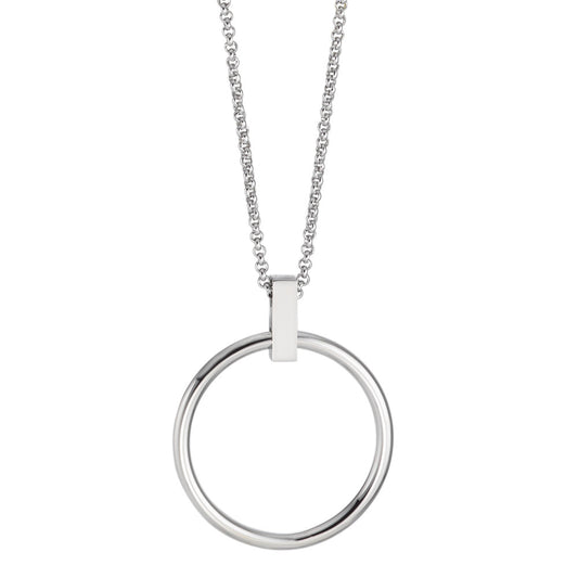 Necklace with pendant Stainless steel 45-53 cm Ø25 mm