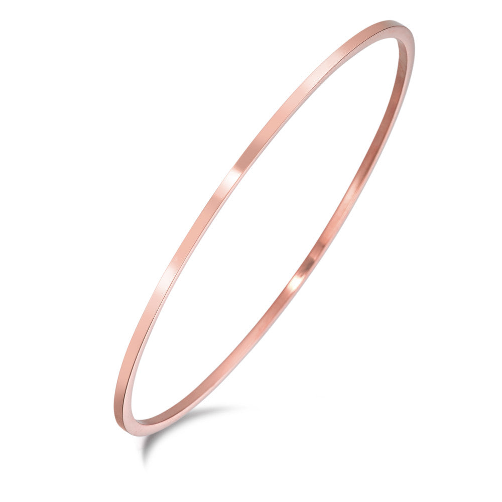 Bangle Stainless steel Rose IP coated Ø68 mm