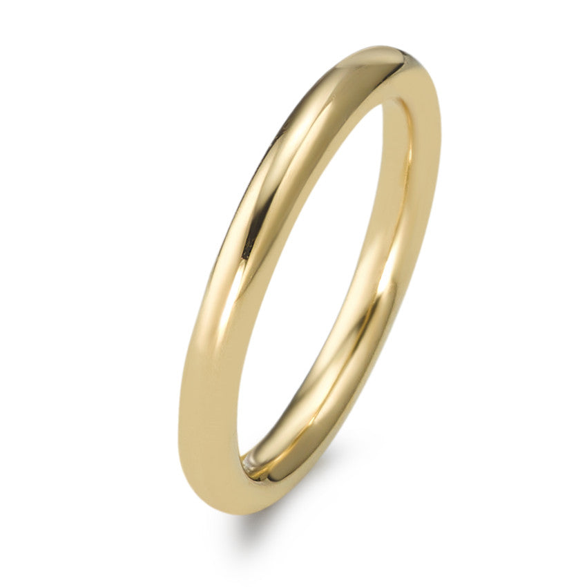 Stacking ring Stainless steel Yellow IP coated