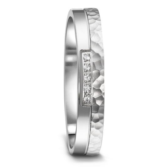 Wedding Ring Stainless steel Zirconia 5 Stones