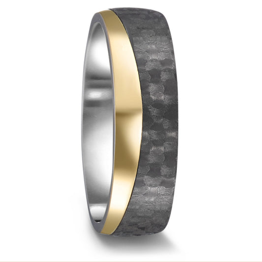 Wedding Ring Stainless steel, Carbon Yellow IP coated