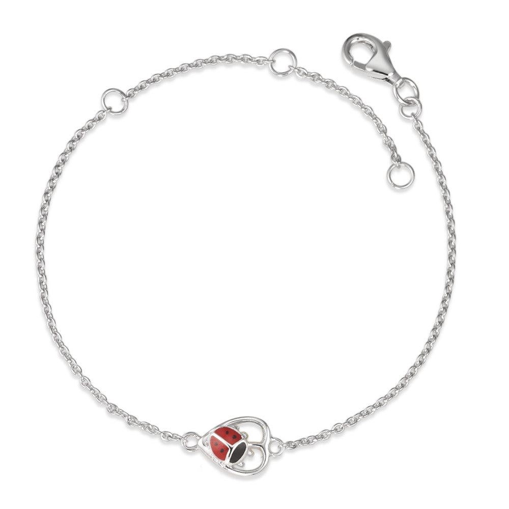 Bracelet Silver Rhodium plated Ladybird 14-18 cm