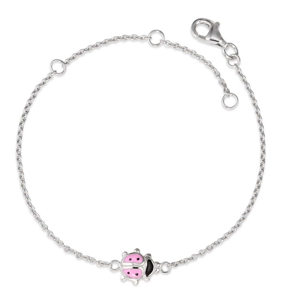 Bracelet Silver Rhodium plated Ladybird 14-18 cm