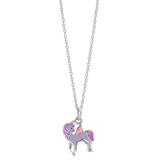 Necklace Silver Rhodium plated Unicorn 36-38 cm