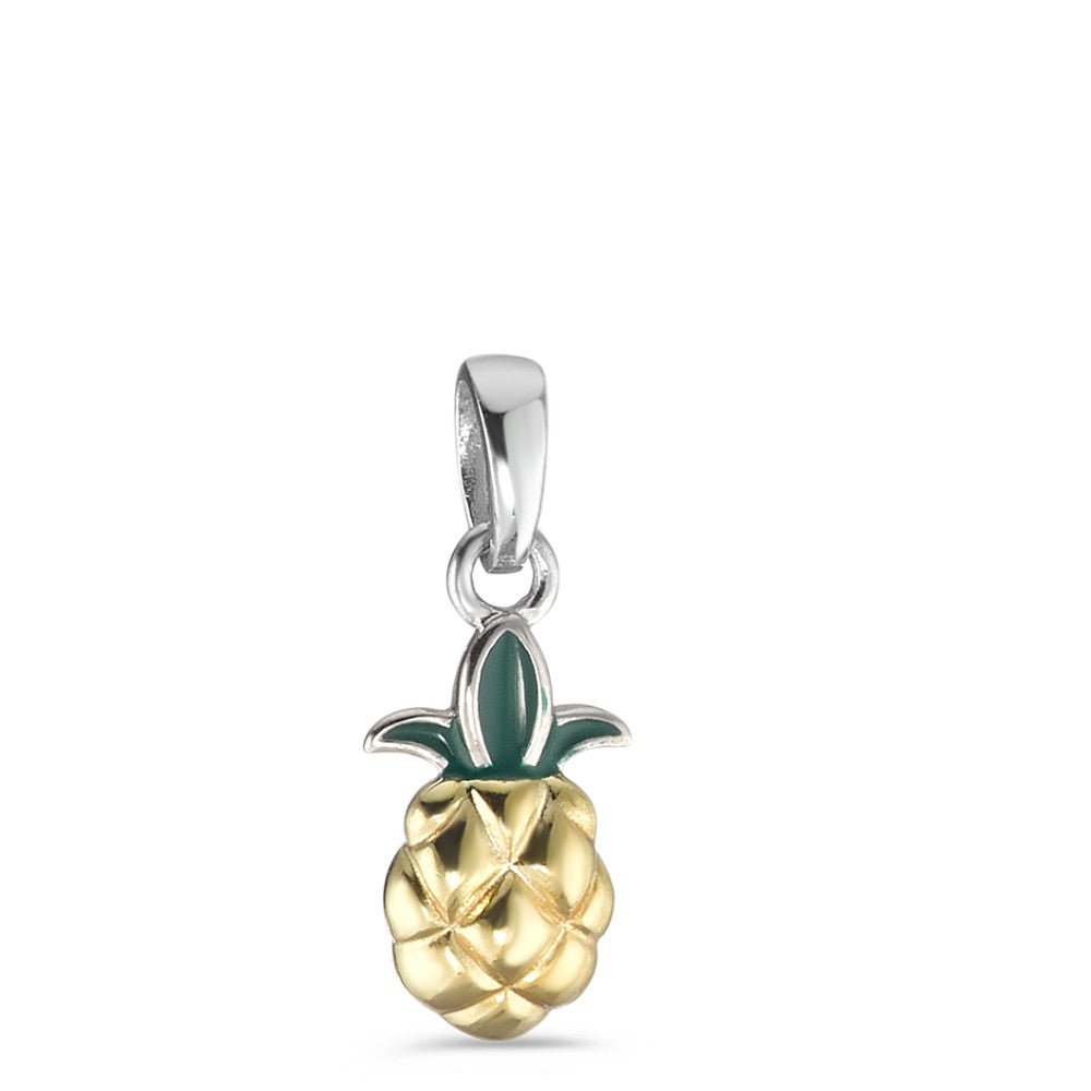 Pendant Silver Yellow Bicolor Pineapple