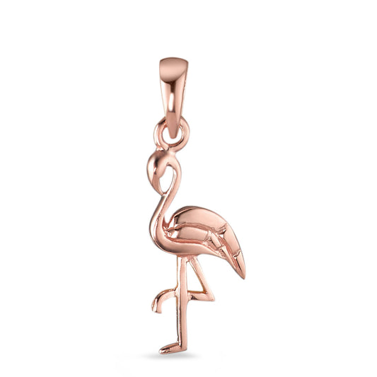 Pendant Silver Rose Gold plated Flamingo