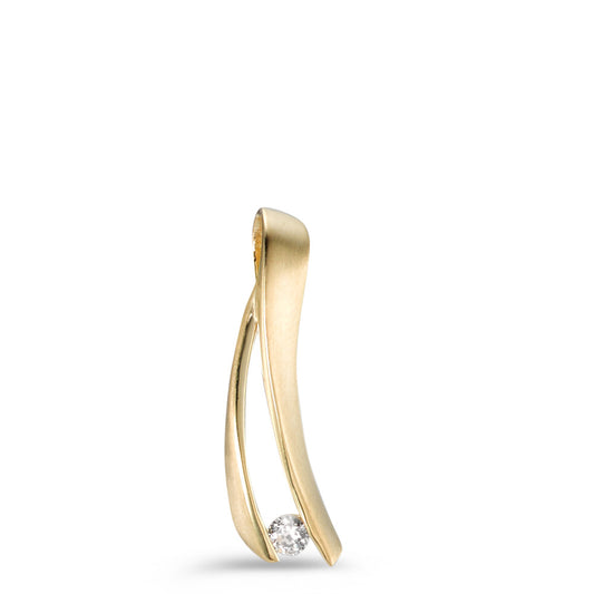 Pendant 9k Yellow Gold Zirconia