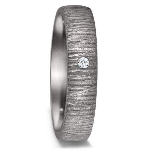 Wedding Ring Tantal 999 Diamond 0.03 ct, w-si