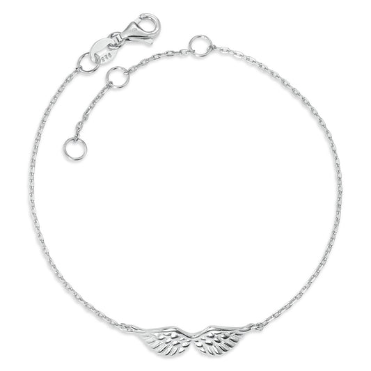 Bracelet Silver Rhodium plated Wing 16-19 cm