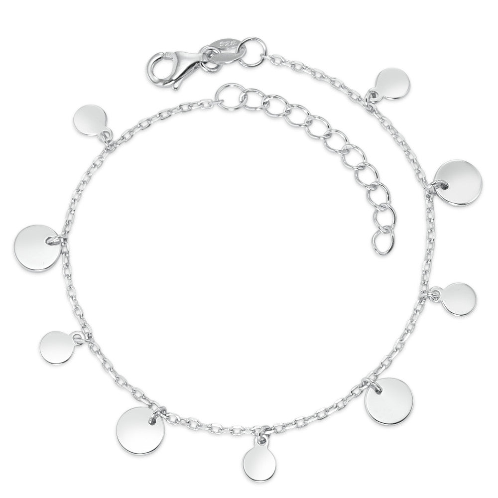 Bracelet Silver Rhodium plated 16-19 cm