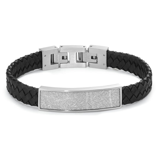 Engravable bracelet Stainless steel, Leather 20-21.5 cm