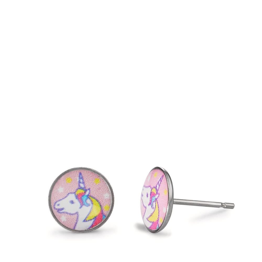 Stud earrings Hypoallergenic Unicorn Ø8 mm