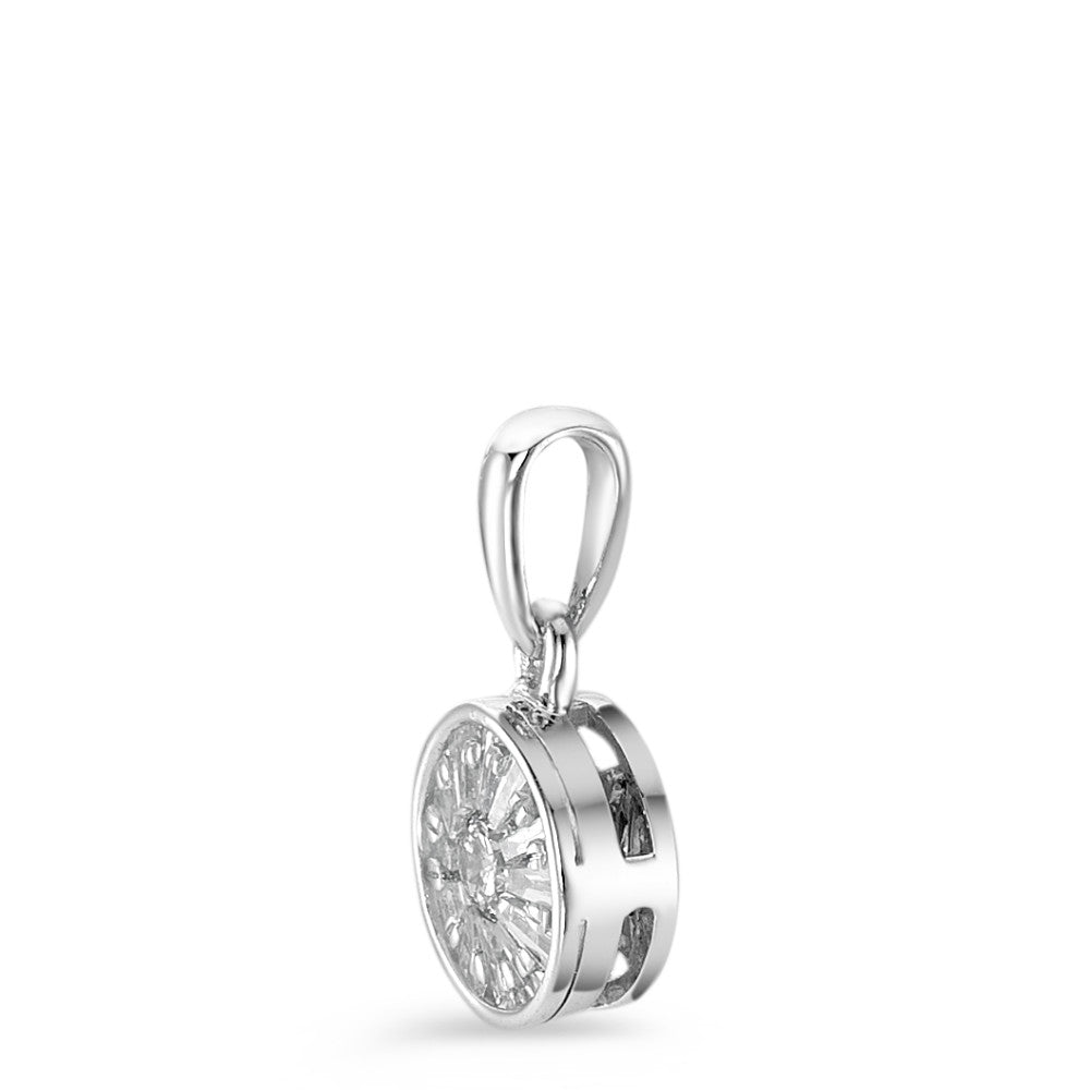 Pendant 18k White Gold Diamond 0.15 ct, 13 Stones, w-si Ø6.5 mm