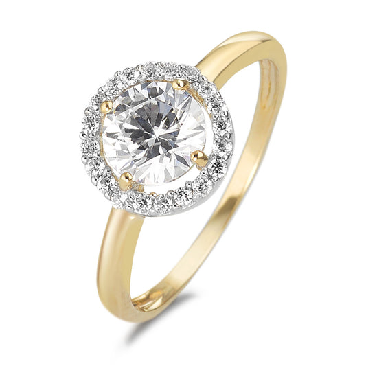 Ring 9k Yellow Gold Zirconia