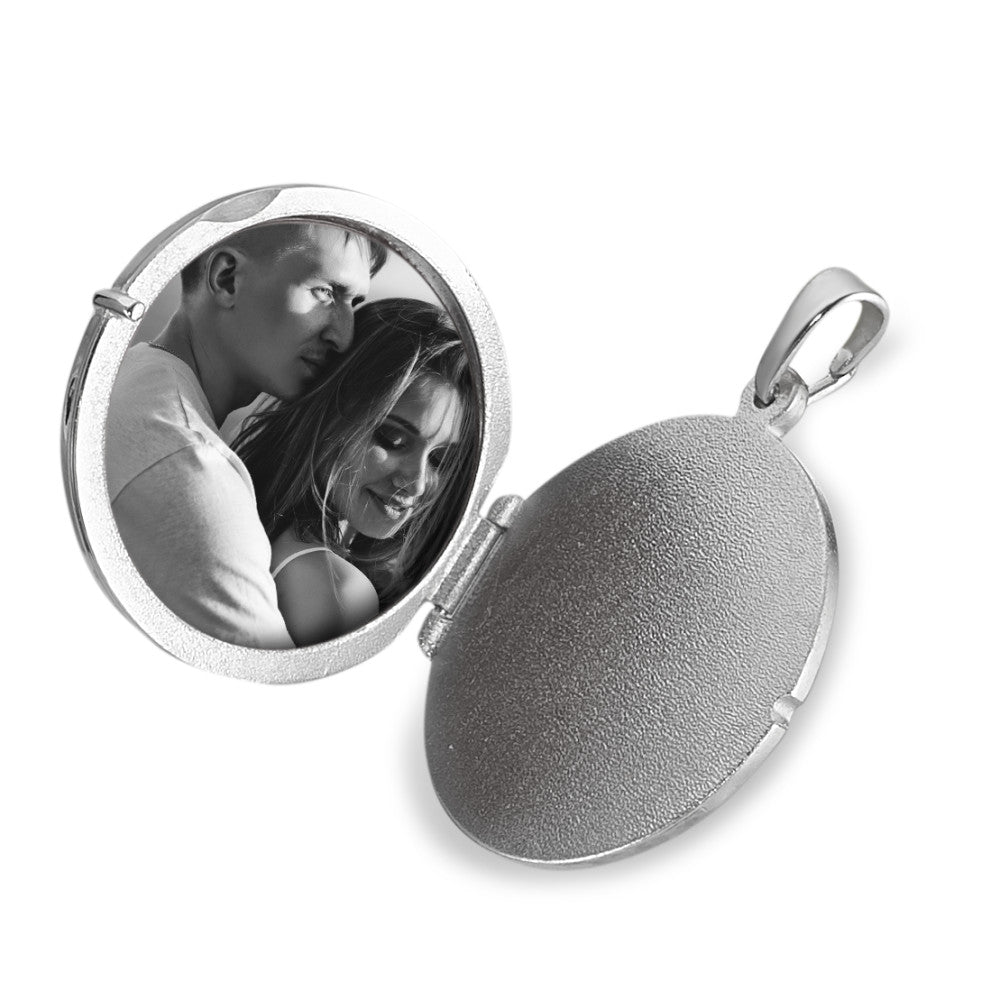 Locket Silver Rhodium plated Ø20 mm