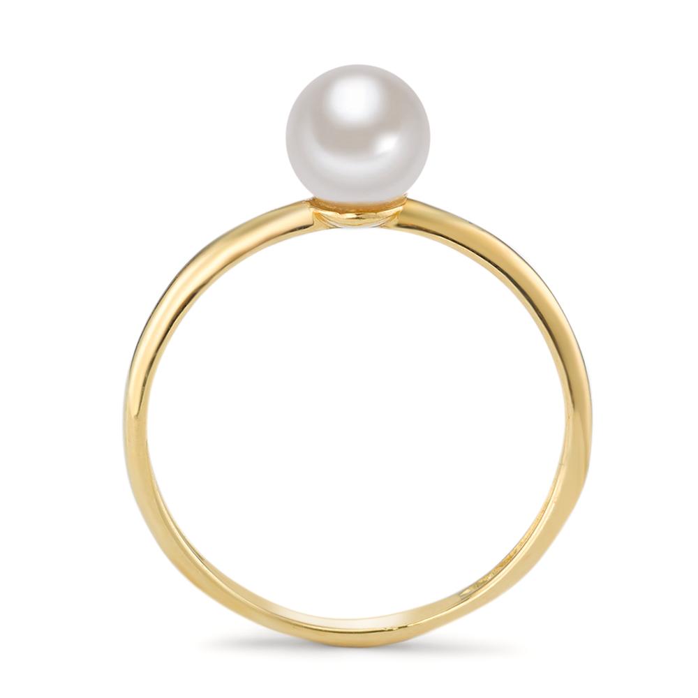 Ring 18k Yellow Gold Freshwater pearl