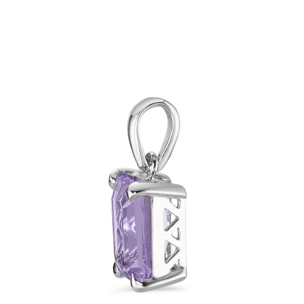 Pendant 18k White Gold Amethyst