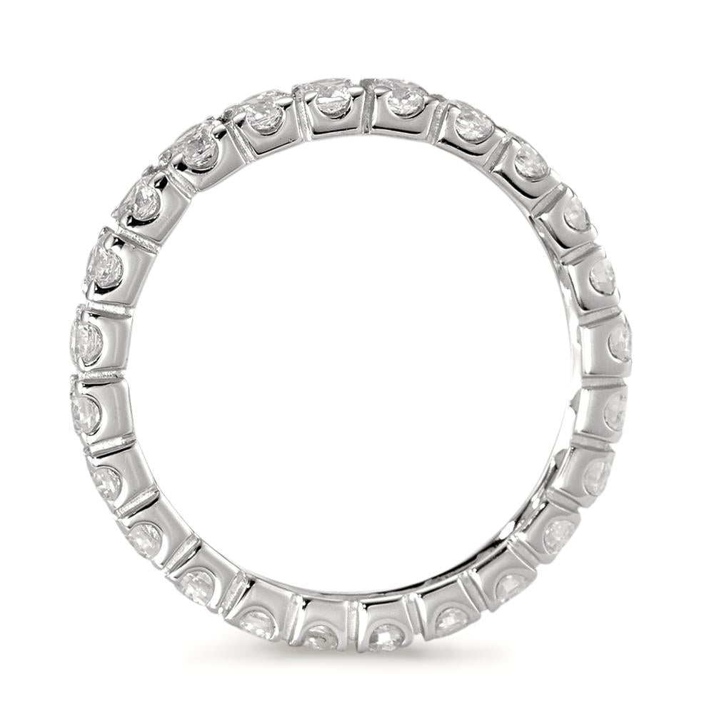 Memory ring 18k White Gold Zirconia