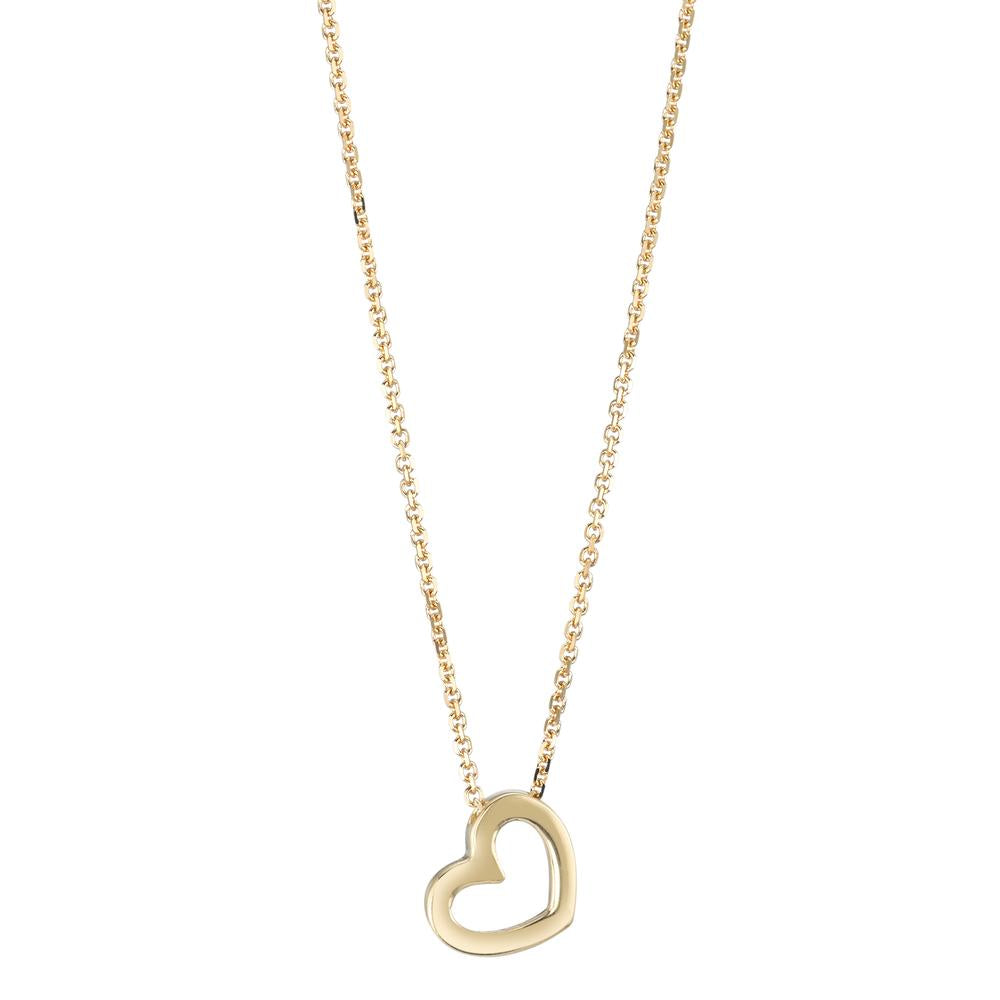 Necklace 18k Yellow Gold Heart 42 cm