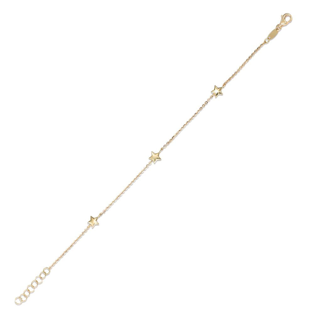 Bracelet 18k Yellow Gold Star 16.5-18 cm