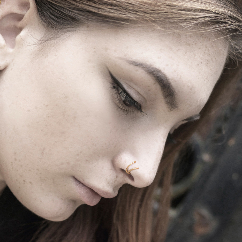 Nose Clip 18k Yellow Gold Ø9 mm