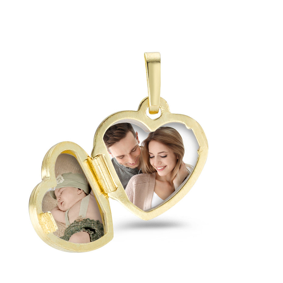 Locket 9k Yellow Gold Heart Ø11 mm