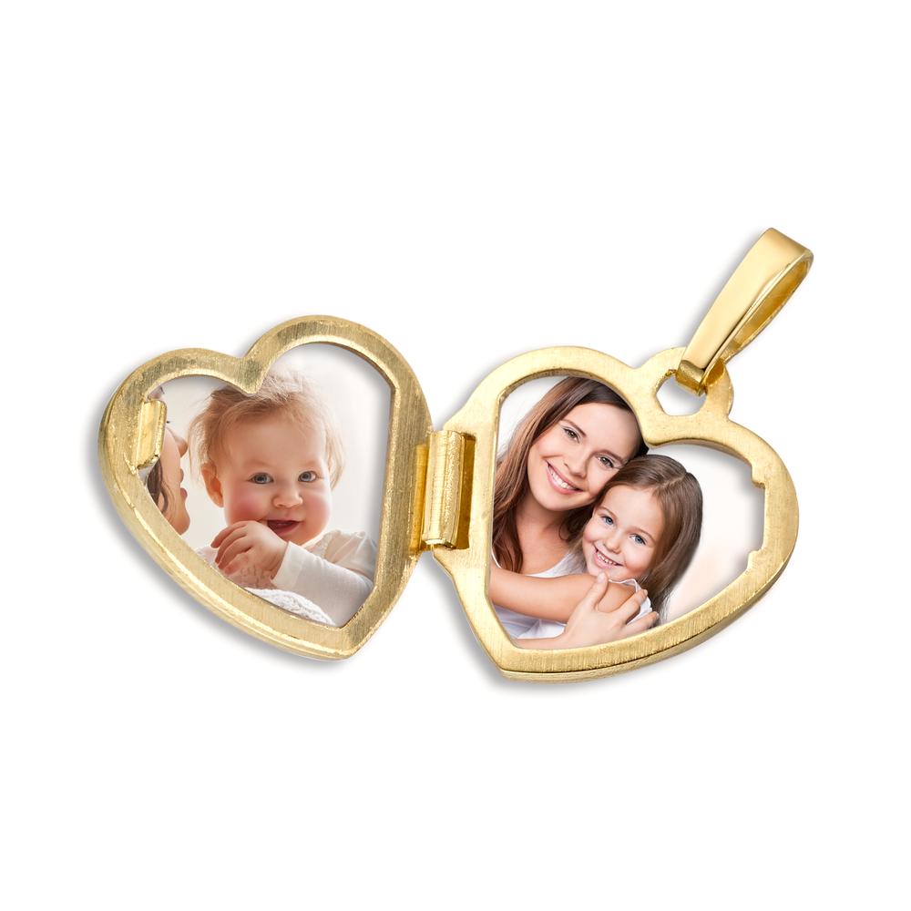 Locket 9k Yellow Gold Heart Ø11 mm