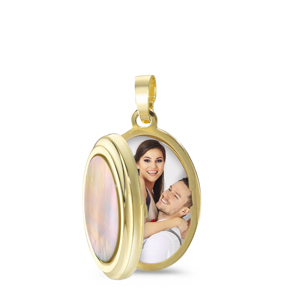 Locket 9k Yellow Gold Mother of pearl