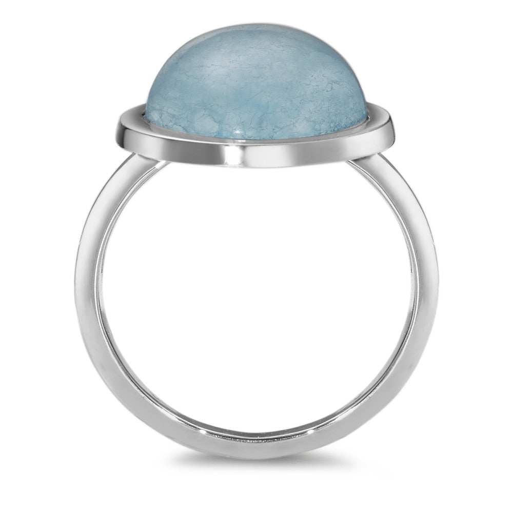 Ring 18k White Gold Chalcedony Ø15 mm