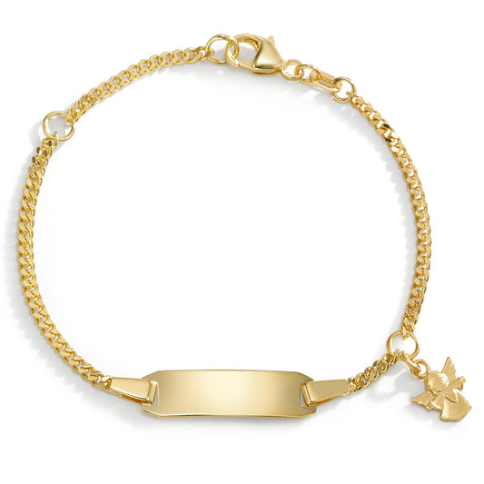 Engravable bracelet 18k Yellow Gold Guardian Angel 12-14 cm